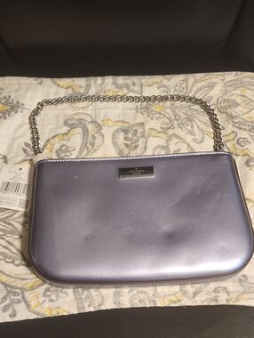 Kate Spade Lilac Metallic Chain Purse
